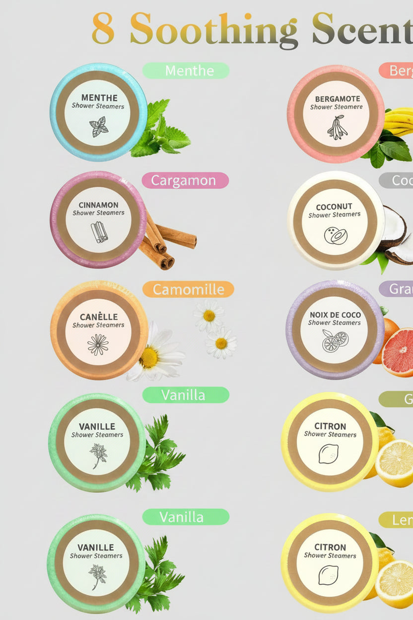 Coffret Bombes de Bain Naturelles – 8 Parfums